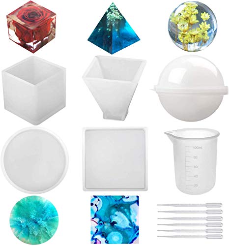 REPINSTA Sphere, Cube, and Pyramid Silicone Mold Set