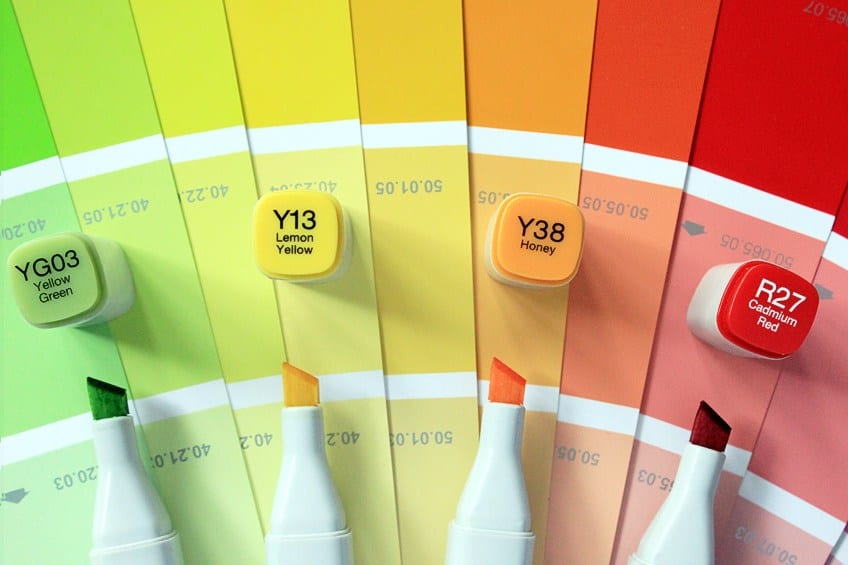 Art Marker Pens Color Range