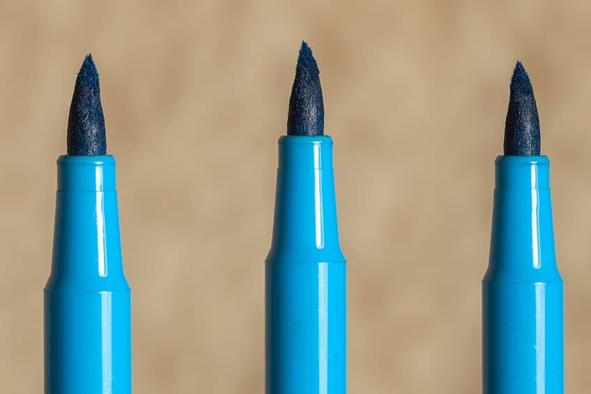 Brush Tips on Art Markers