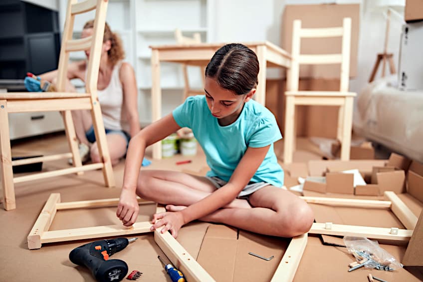 Child Assembling Chairs for Home