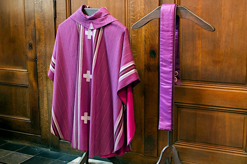 Clerical Purple Bishop Robes