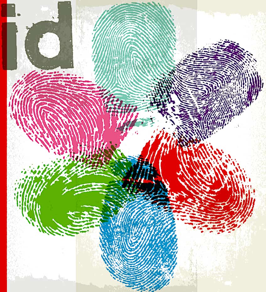 Digital Fingerprint Art Idea