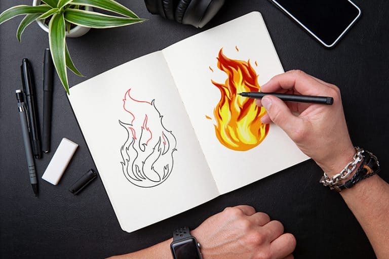 How to Draw a Flame – A Fiery Flame Drawing Tutorial for All Artists