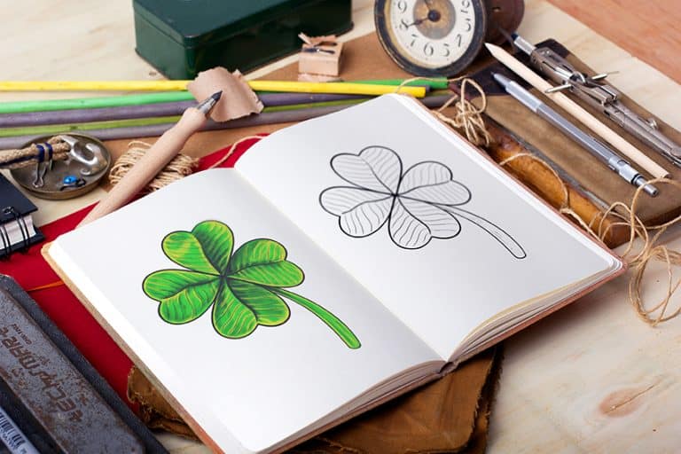 How to Draw a Four-Leaf Clover – Sketch a Lucky Shamrock