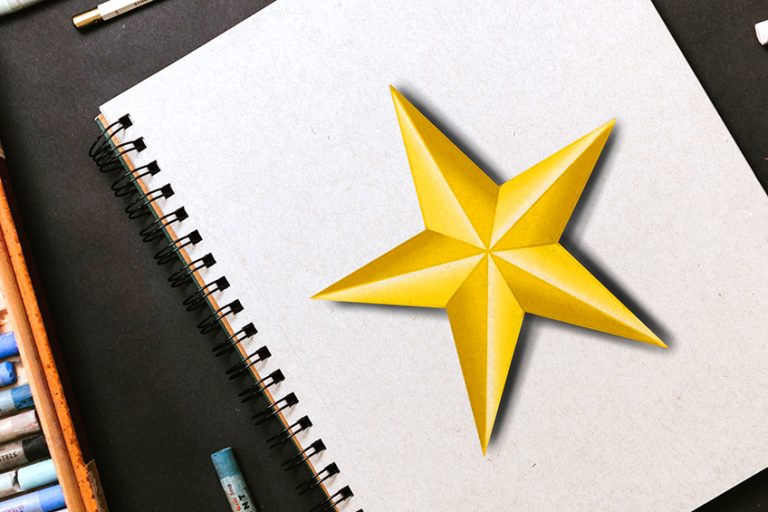 How to Draw a Star – Drawing a Five-Pointed Star With Triangles