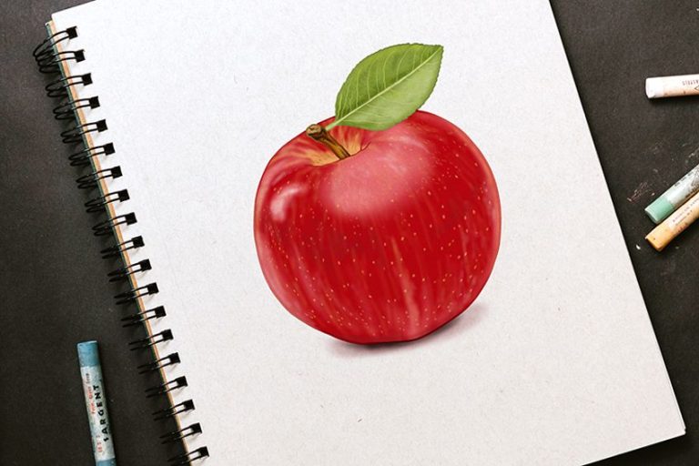 How to Draw an Apple – A Tutorial for Making a Realistic Fruit Sketch