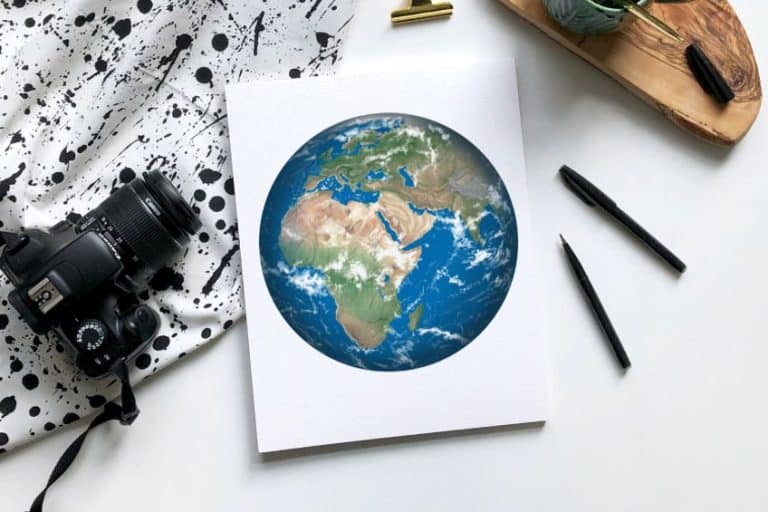 How to Draw the Earth – Make Your Own Home Planet Picture
