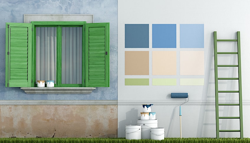 Interior and Exterior Paint Color Range