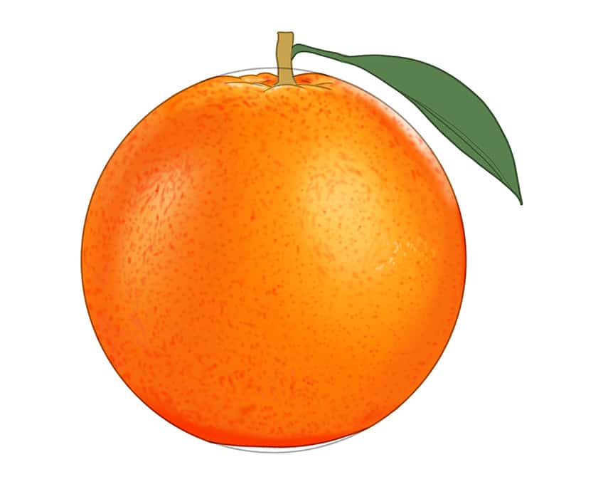 Orange Sketch 10