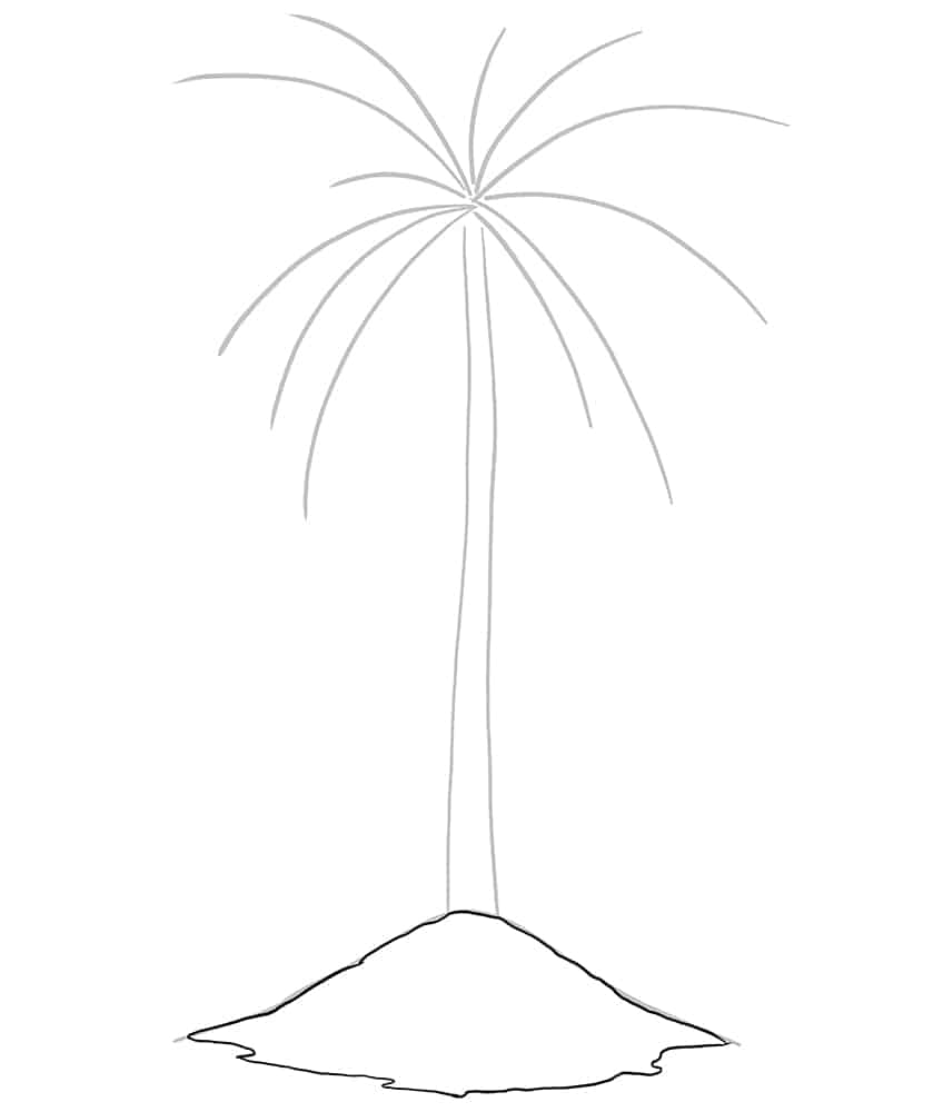 Palm Tree Sketch 4