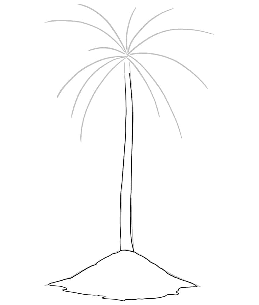 Palm Tree Sketch 5