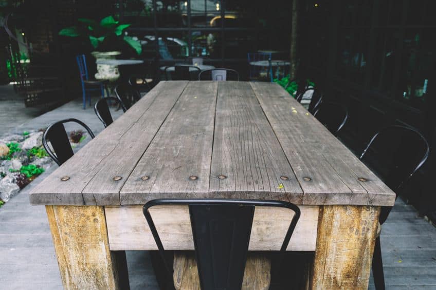 Rubberwood Exterior Table
