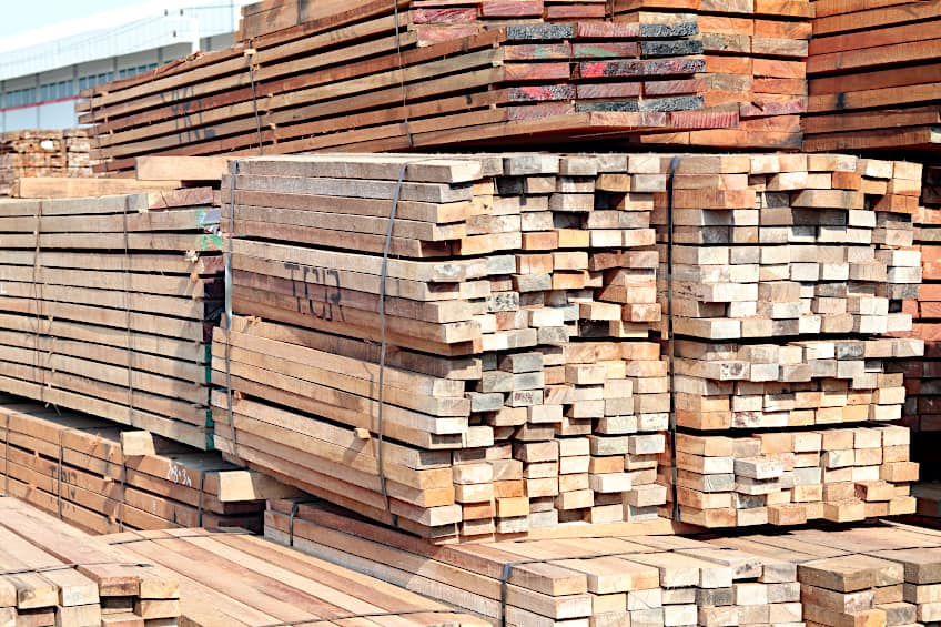 Rubberwood Lumber Ready for Shipping