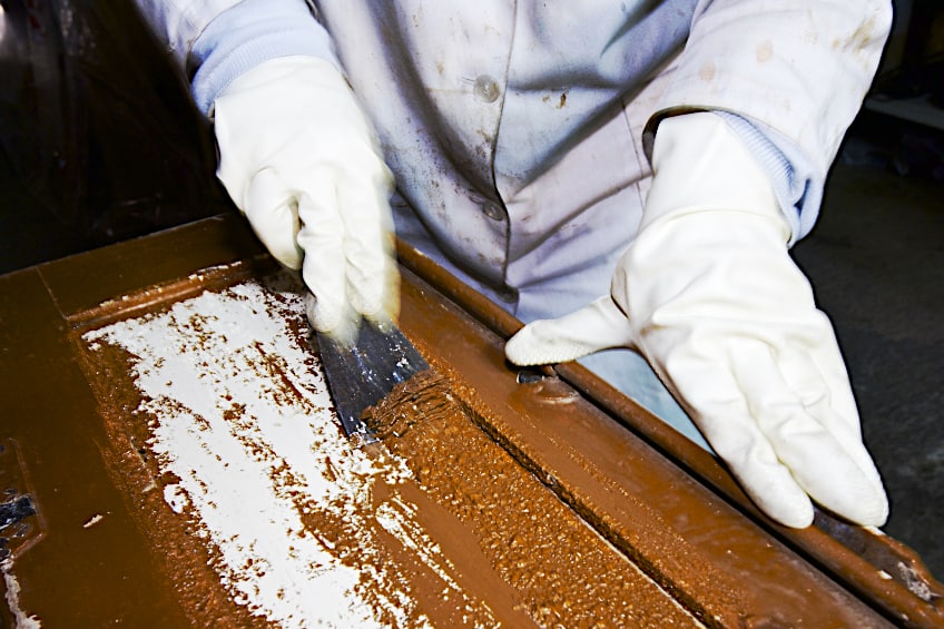 Scraping Polyurethane from Wood