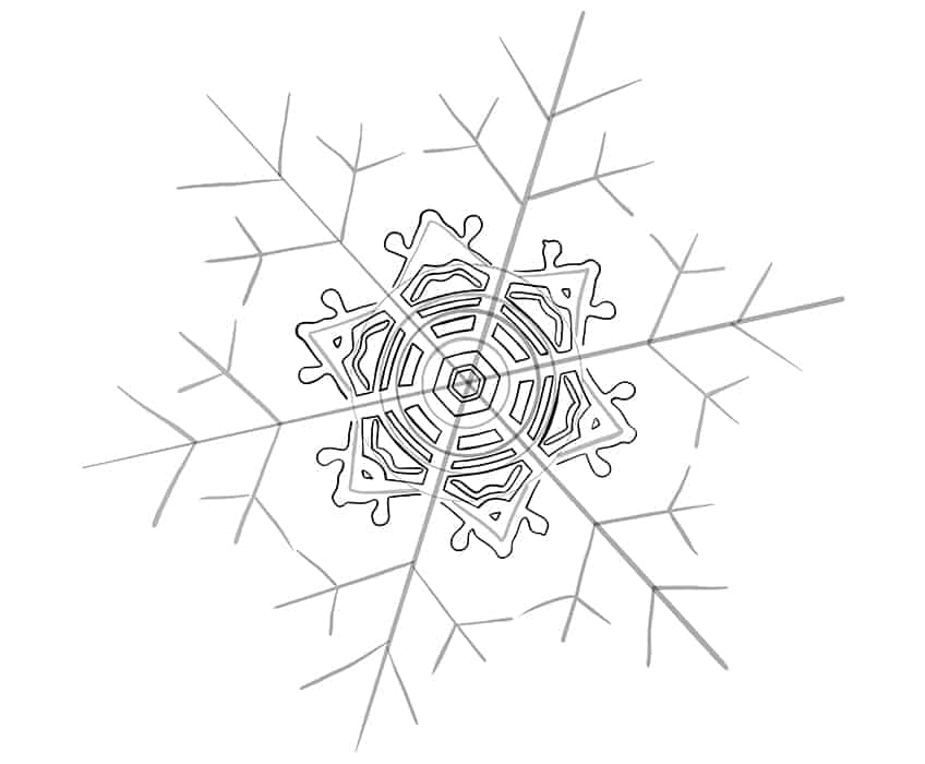 Snowflake Sketch 13