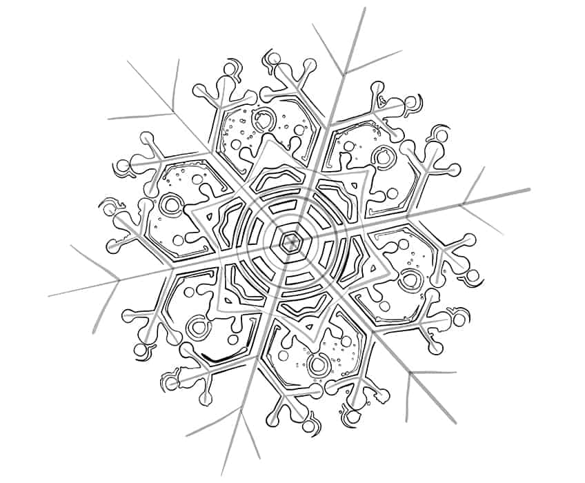 Snowflake Sketch 14