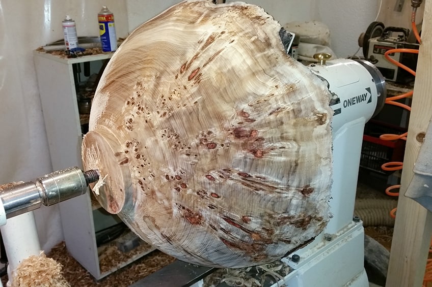 Turning a Wood Burl